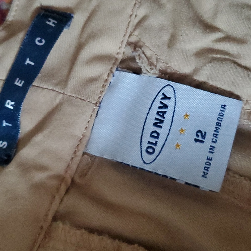 Old Navy Wide Leg Pants in Khaki Tan - Picture 4 of 10